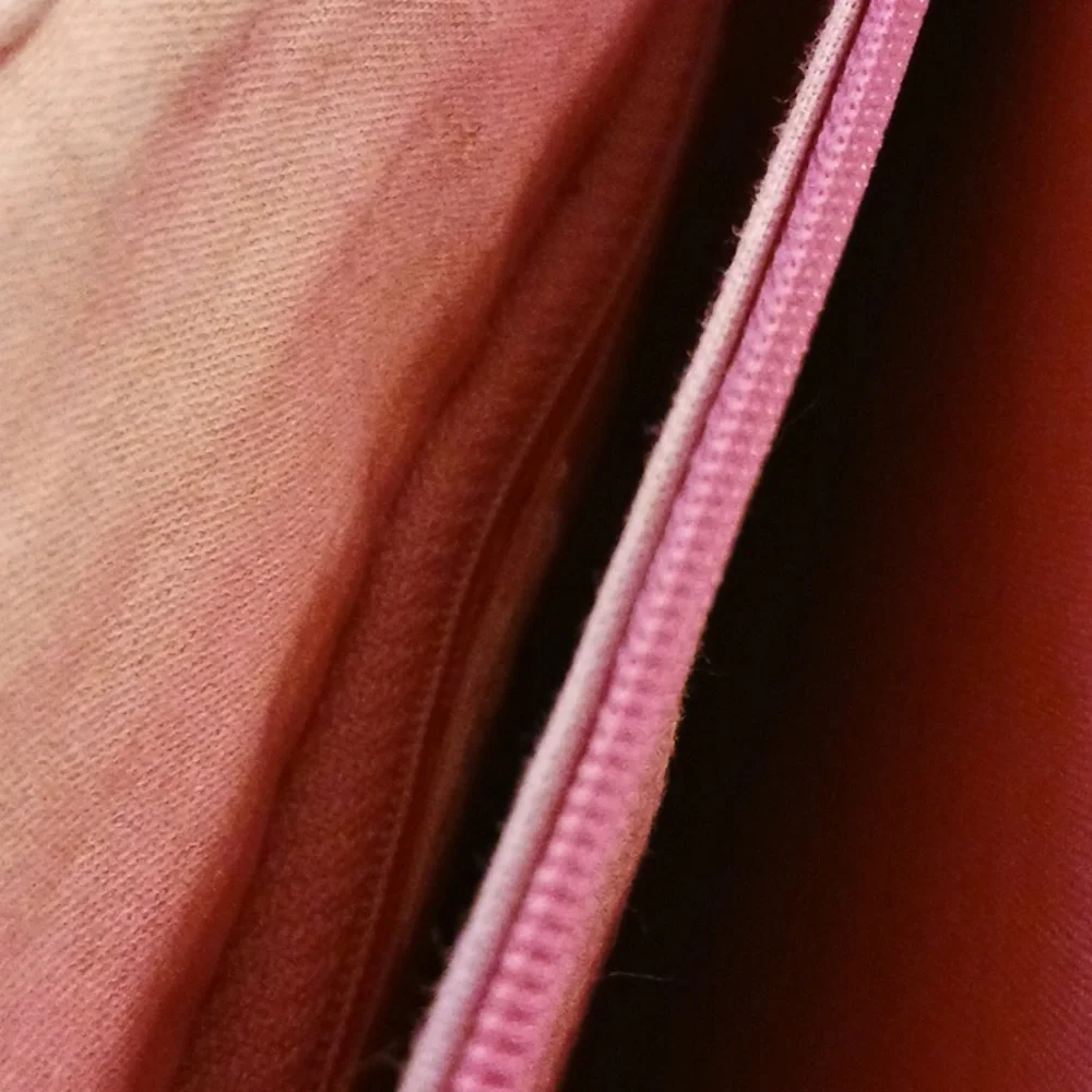 Pink Straw Satchel, 12 X 10, Vintage 1990s Bag, Linen Lined - Picture 5 of 6